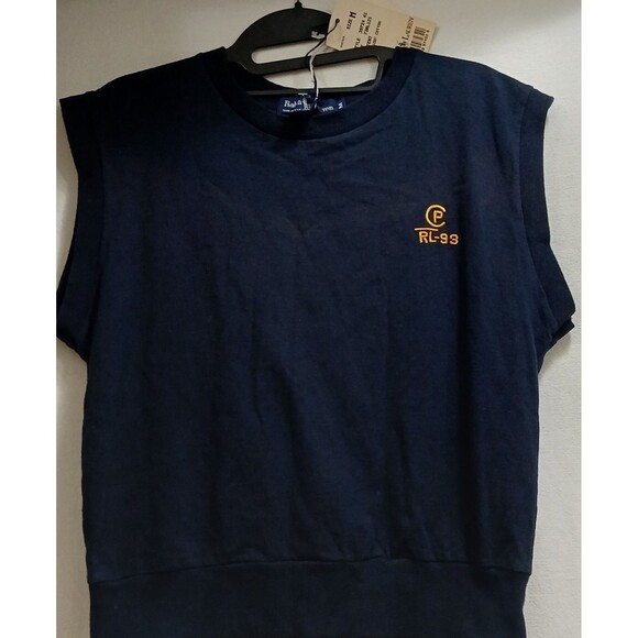 Vintage Deadstock Ralph Lauren RL-93 Sleeveless Vest Tank Navy Blue NWT Rare - Picture 2 of 7